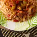Paste de orez cu cârnați și legume