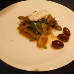Fasole verde de post în stil grecesc(Fasolakia giahni)