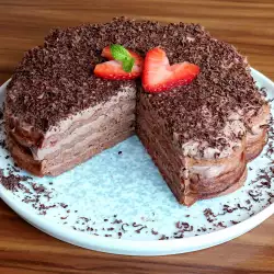 Keto tort de gofre cu ciocolată