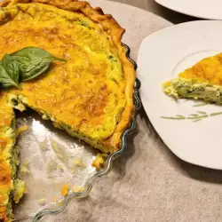 Quiche cu spanac, cheddar și emmental