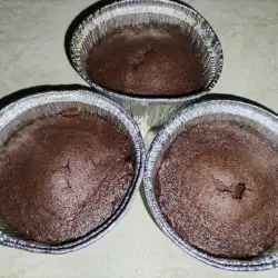 Lava cake de casă în forme mici