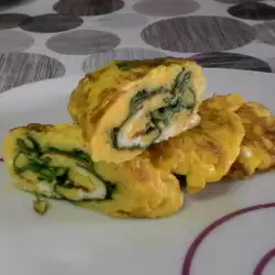 Omletă rapidă cu spanac
