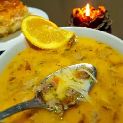Supă de rață cu o ușoară aromă de citrice