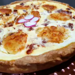 Quiche cu Ricotta și jamon