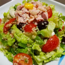 Salată de ton cu salată verde