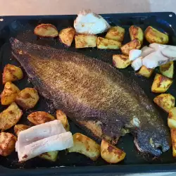 Pește Limbă de mare cu cartofi, la cuptor