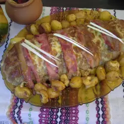 Rulou din carne tocată cu o umplutură minune