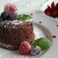 Lava cake cu ciocolată neagră