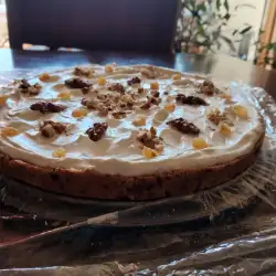 Tort crud de morcovi, fără zahăr