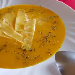 Supă cremă de dovleac cu brânză