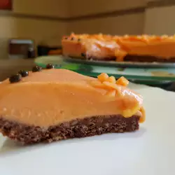 Tort Semifreddo cu papaya și ciocolată albă
