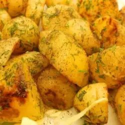 Mâncare de cartofi cu usturoi