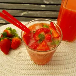 Mojito de căpșuni, fără alcool