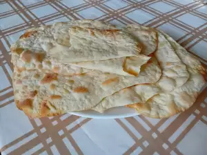 Pâine armenească Lavash la cuptor