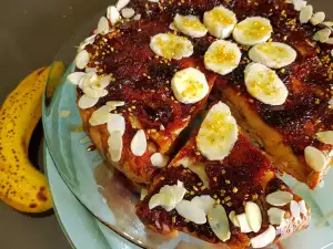 Tort de banane întors