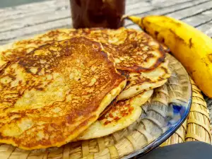 Clătite cu banane, fără ou