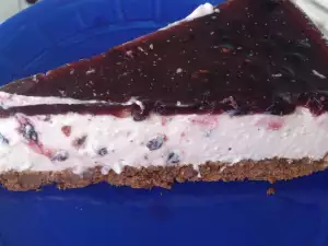 Cheesecake cu dulceață de afine