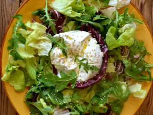 Salata verde cu burrata