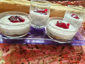 Mini cheesecake cu ricotta, la cupă