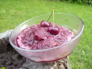 Sorbet de cireșe cu vin alb