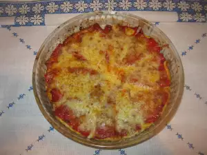 Ardei burek la cuptor cu brânză și cașcaval