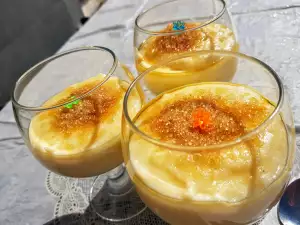 Cremă grecească de griș la pahar