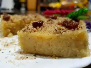 Halva din griș, cu tahini, 2 în 1
