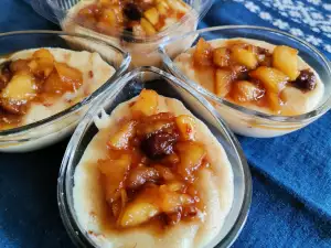 Cremă de gris cu fructe caramelizate