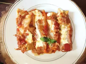 Cannelloni cu carne tocată, la cuptor