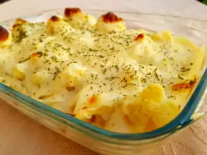 Conopidă cu brânză de capra și sos Bechamel