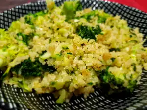 Quinoa cu broccoli și dovlecei