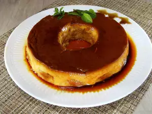Cremă caramel cu pișcoturi