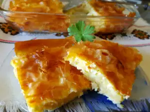 Plăcintă scăldată cu apă minerală