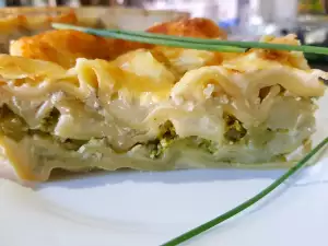 Lasagna cu broccoli și brânzeturi