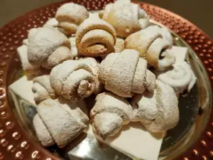 Cornulețe cu rahat și șampanie