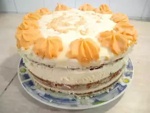 Tort de morcovi cu ciocolată albă și mascarpone