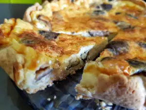 Quiche cu ciuperci și smântână