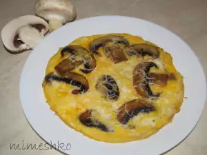 Omletă cu ciuperci și cașcaval