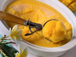 Sorbet de portocale cu mango