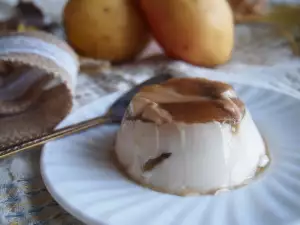 Panna Cotta cu pere și cafea