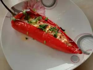 Ardei roșu la cuptor, după o rețetă grecească