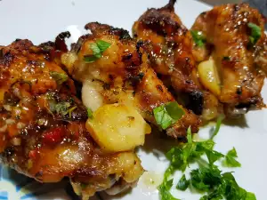 Pui cu sos chimichurri