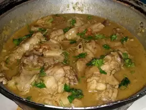 Carne de pui cu un sos delicios