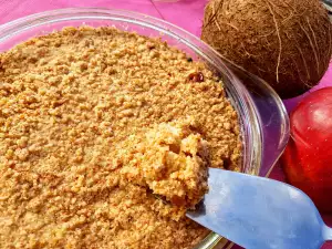 Crumble de mere cu nucă de cocos, de post