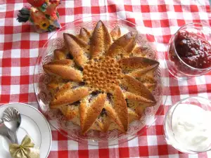 Prăjitură de post, cu dulceață