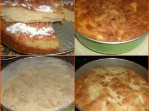 Prăjitură pufoasă cu mere și topping