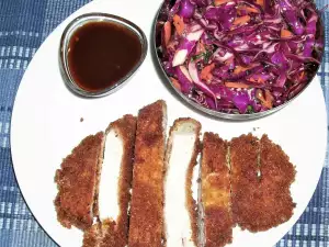 Șnițel japonez de mușchiuleț de porc - Tonkatsu