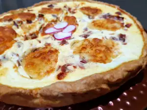 Quiche cu Ricotta și jamon