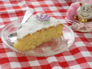 Revani cu gris, ouă și lapte proaspăt