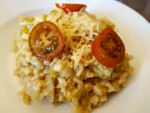 Risotto cu orez brun și anghinare